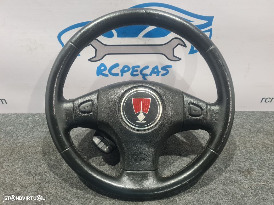 VOLANTE GUIADOR COMPLETO ROVER MG 25 PELE COMANDOS MULTIFUNÇÕES AIRBAG 45 414 200