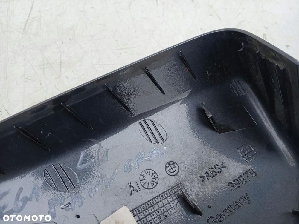 OSŁONA OBUDOWA LUSTERKA LEWA STRONA PLATINGRAU BMW 5 E60 E61 A3329435 - 3