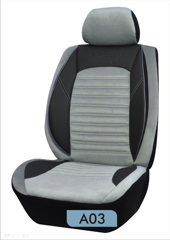 Huse scaun auto VELUR SET COMPLET Audi,Passat,Skoda,Logan,Vw,BMW etc - 4