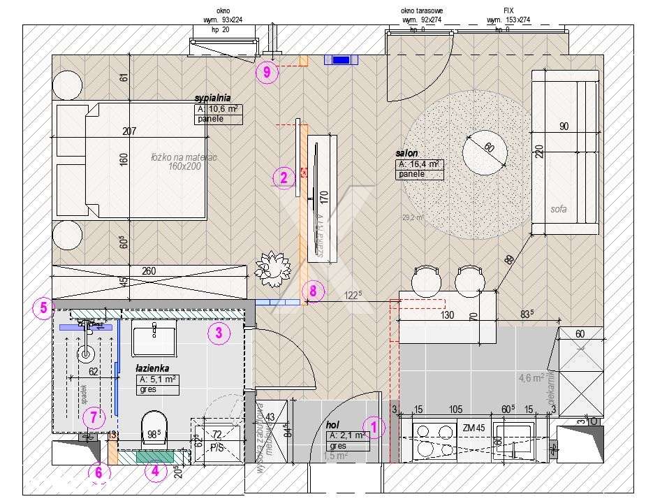 Premium apartament | Obok Pałacu Kultury | Designerskie wnętrze