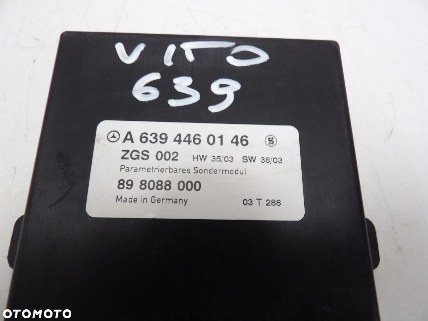 MODUŁ KOMFORTU STEROWNIK VITO W639 A6394460146 - 2