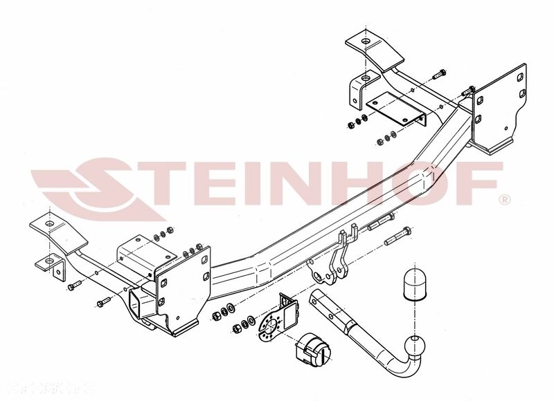 Hak holowniczy + MODUŁ 7PIN do Land Rover Range Rover Vogue L322 2002-2012 - 2