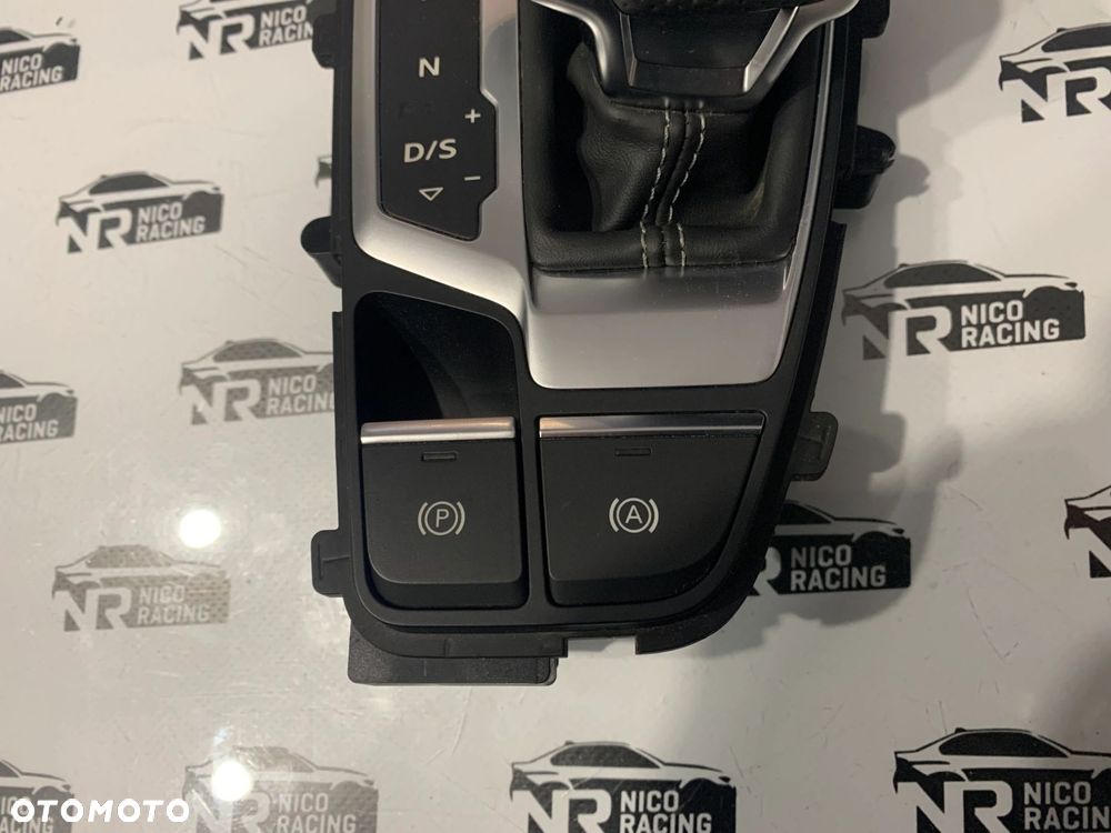 LEWAREK GAŁKA ZMIANY BIEGÓW AUDI A4 B9 SKÓRA PERFOROWANA 8W1713041N - 4