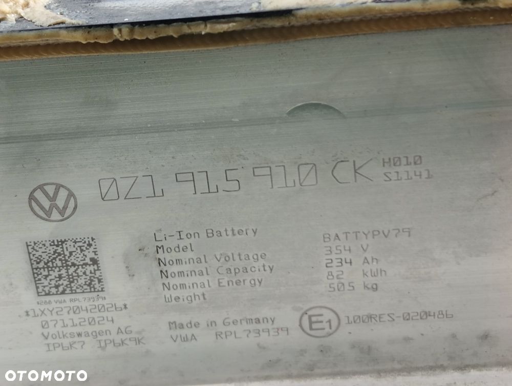 BATERIA AKUMULATOR ID4. 82KWH 0Z1 915910 CK 2024r. - 6