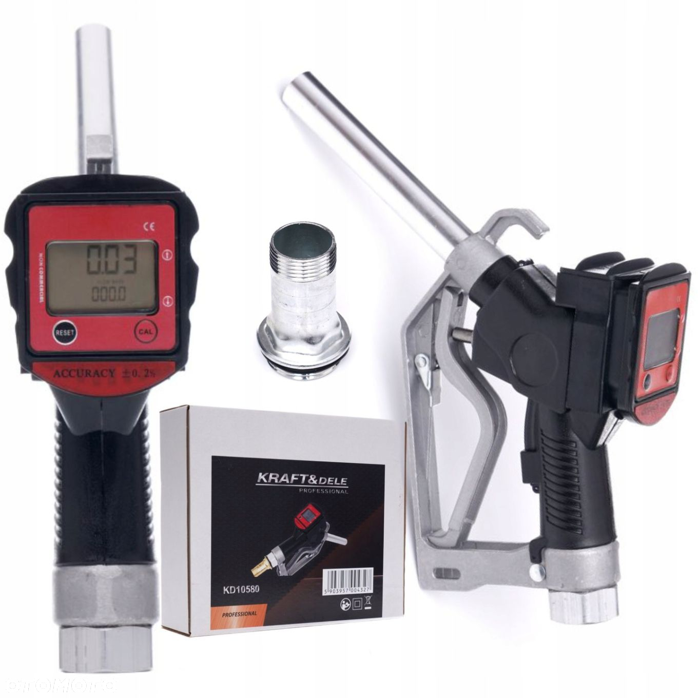 KRAFTDELE PISTOLET DO TANKOWANIA PALIW NYPEL KRÓCIEC 1" NA WĄŻ KD10580 - 13