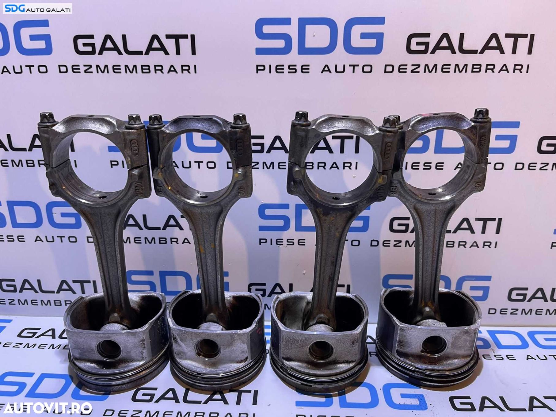 Set 4 Pistoane Complete cu Biele Skoda Octavia 1 1.8 T AUM ARX AUQ 1997 - 2011 Cod 06BA - 1