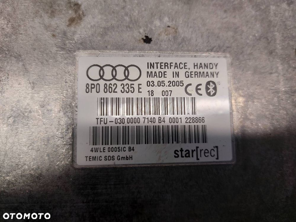 MODUŁ BLUETOOTH AUDI A4 B7 8P0862335E 8P0035503E - 4