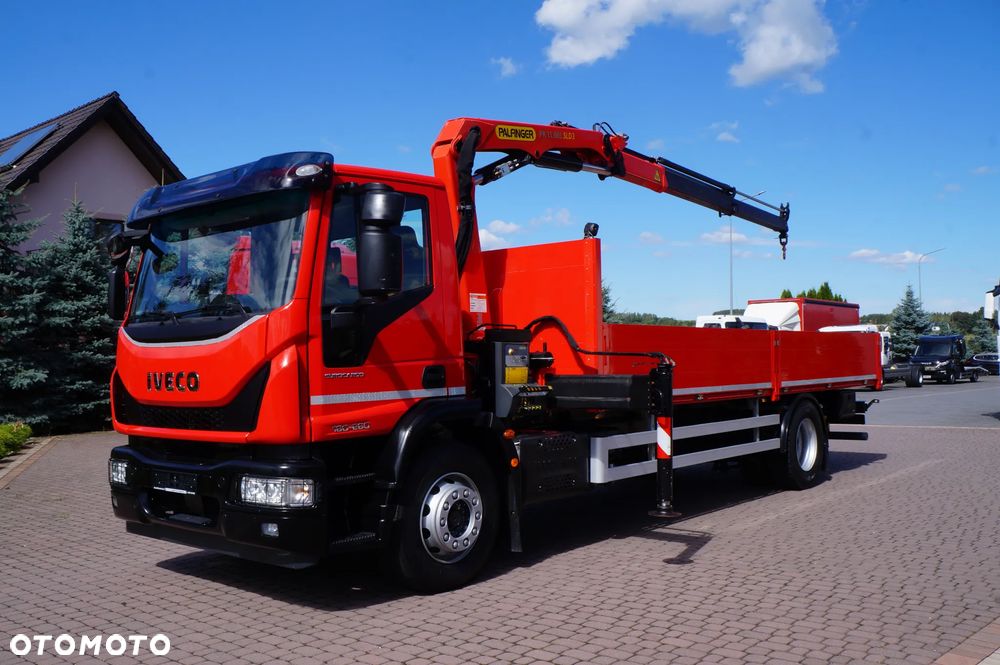 Iveco EUROCARGO 180-280 4x2 SKRZYNIOWY + HDS PALFINGER PK 11.001 SLD  E6 PRZEBIEG 98.000 KM - 1