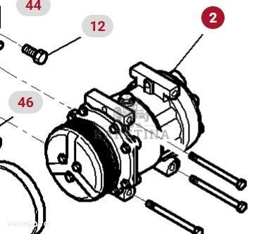 Massey Ferguson 8480 Sprężarka Układu Klimatyzacji CZĘŚCI 3789035M1 - 1