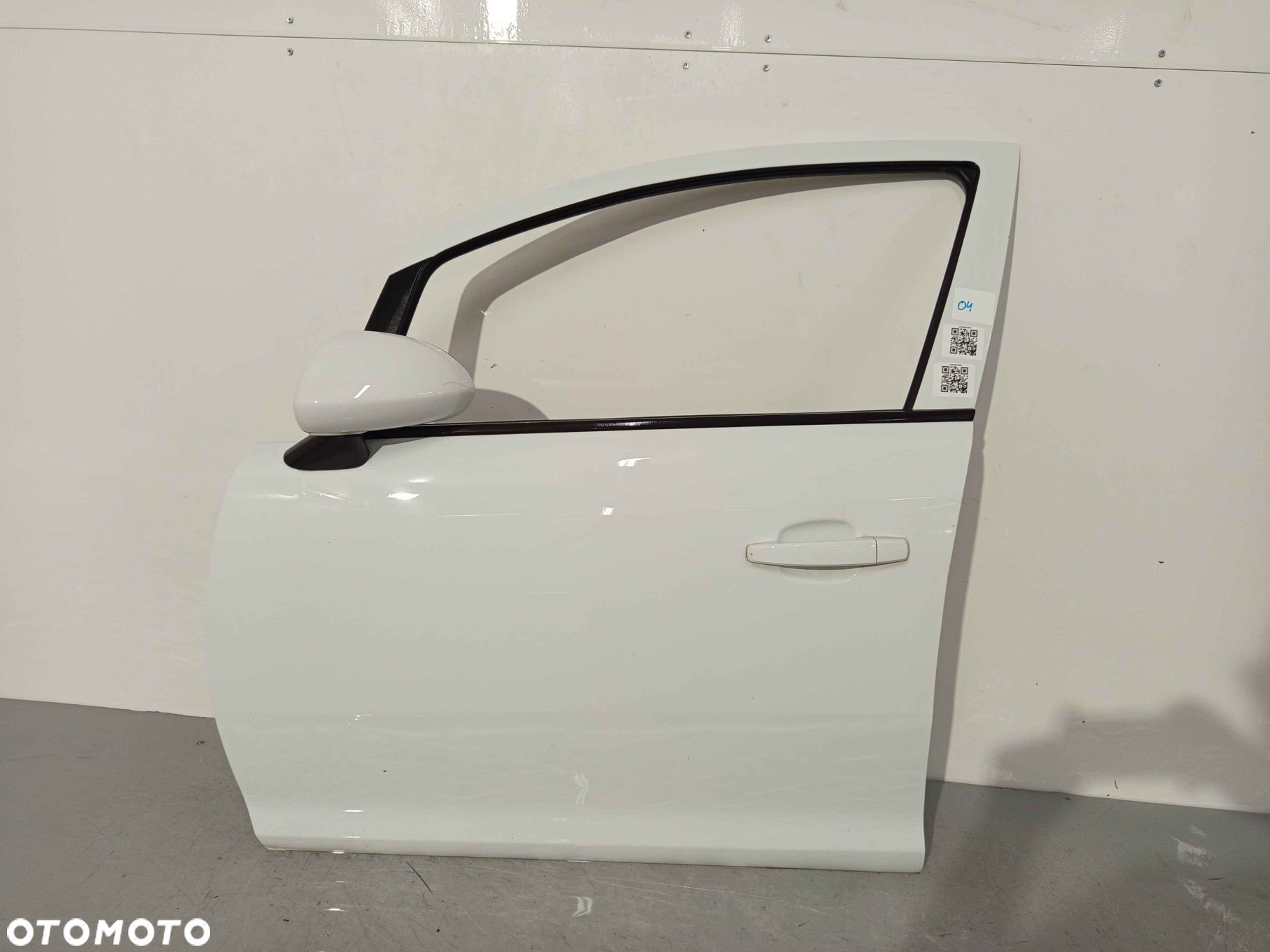 } DRZWI PRZÓD PRZEDNIE LEWE OPEL CORSA D 5D 5 DRZWI HB Y474 Z40R BIAŁE - 1