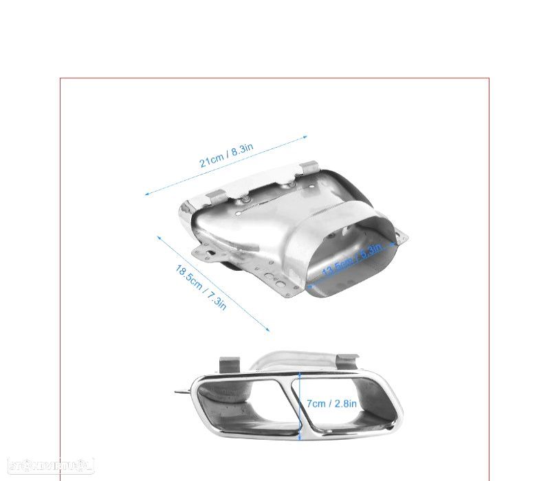 SILENCIADORES DE ESCAPE MERCEDES CLASSE A W176 CLA W117 GLA X156 LOOK A45 AMG - 2