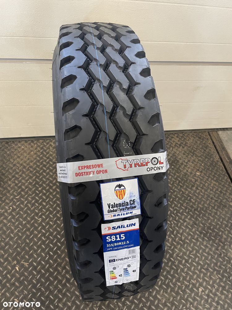 1200netto Mocna opona SAILUN 315/80 R22.5 S815 PRZÓD BUDOWLANY On Off - 2