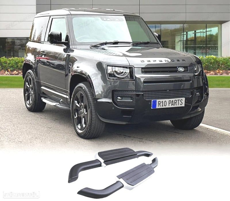 ESTRIBOS LATERAIS LAND ROVER DEFENDER 90 20- CINZENTO - 1