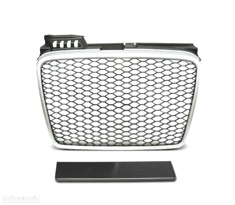 GRELHA FRONTAL AUDI A4 B7 04-08 CINZA CLARO - 2