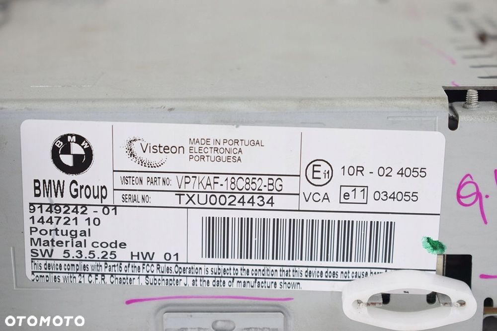 radioodtwarzacz bmw e90 e91 9149224 - 4