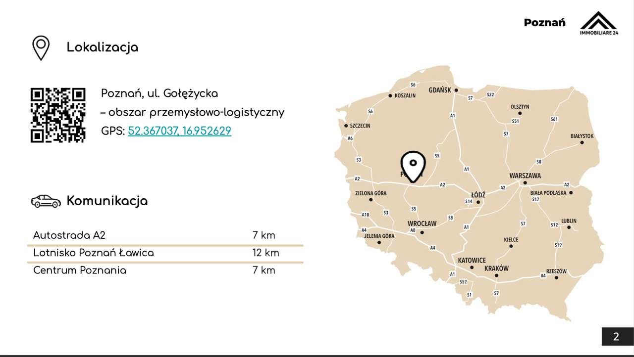 Działka inwestycyjna 1,09 ha – MPZP 9P/U – Poznań, Gołężycka - Pełny obrazek: 2/10