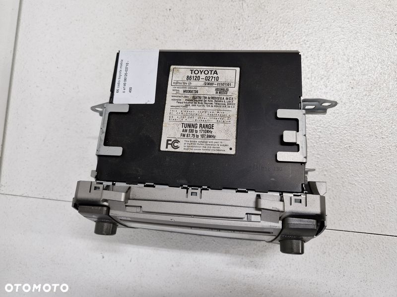 toyota matrix 2 ii e140 radio odtwarzacz 86120-02710 - 6