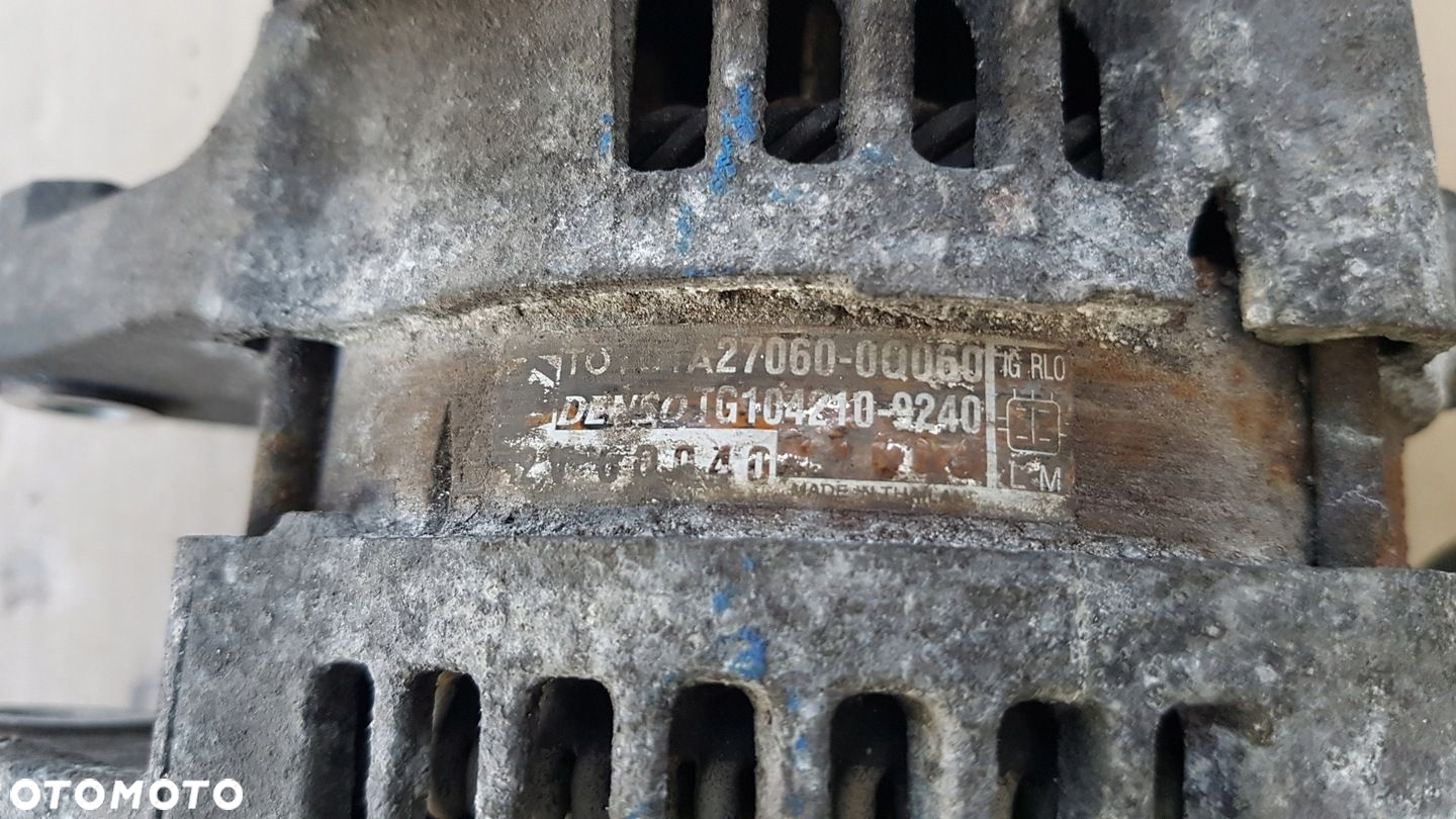 TOYOTA YARIS II 06-11 1.0 ALTERNATOR 0Q060 - 2