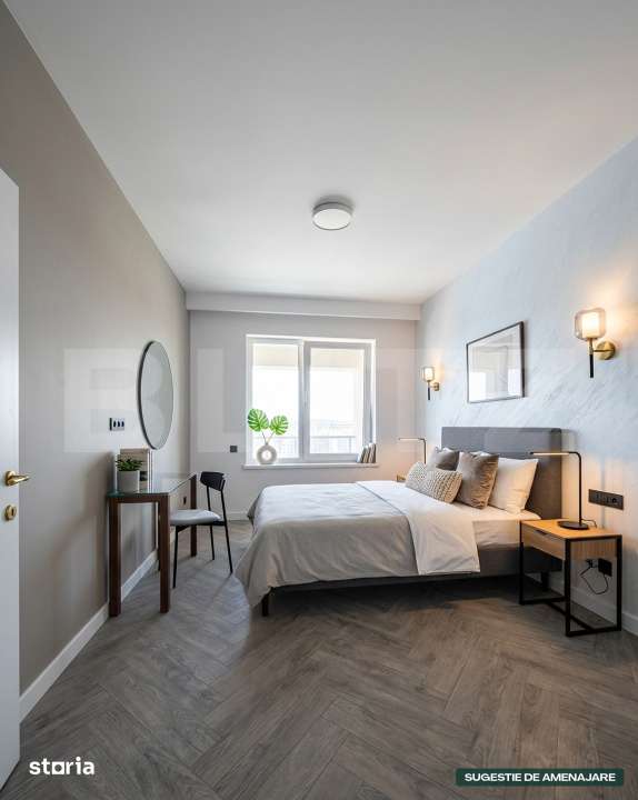 Apartament 2 camere, 48mp, etaj intermediar, balcon, parcare, VIVO — fotografia 3
