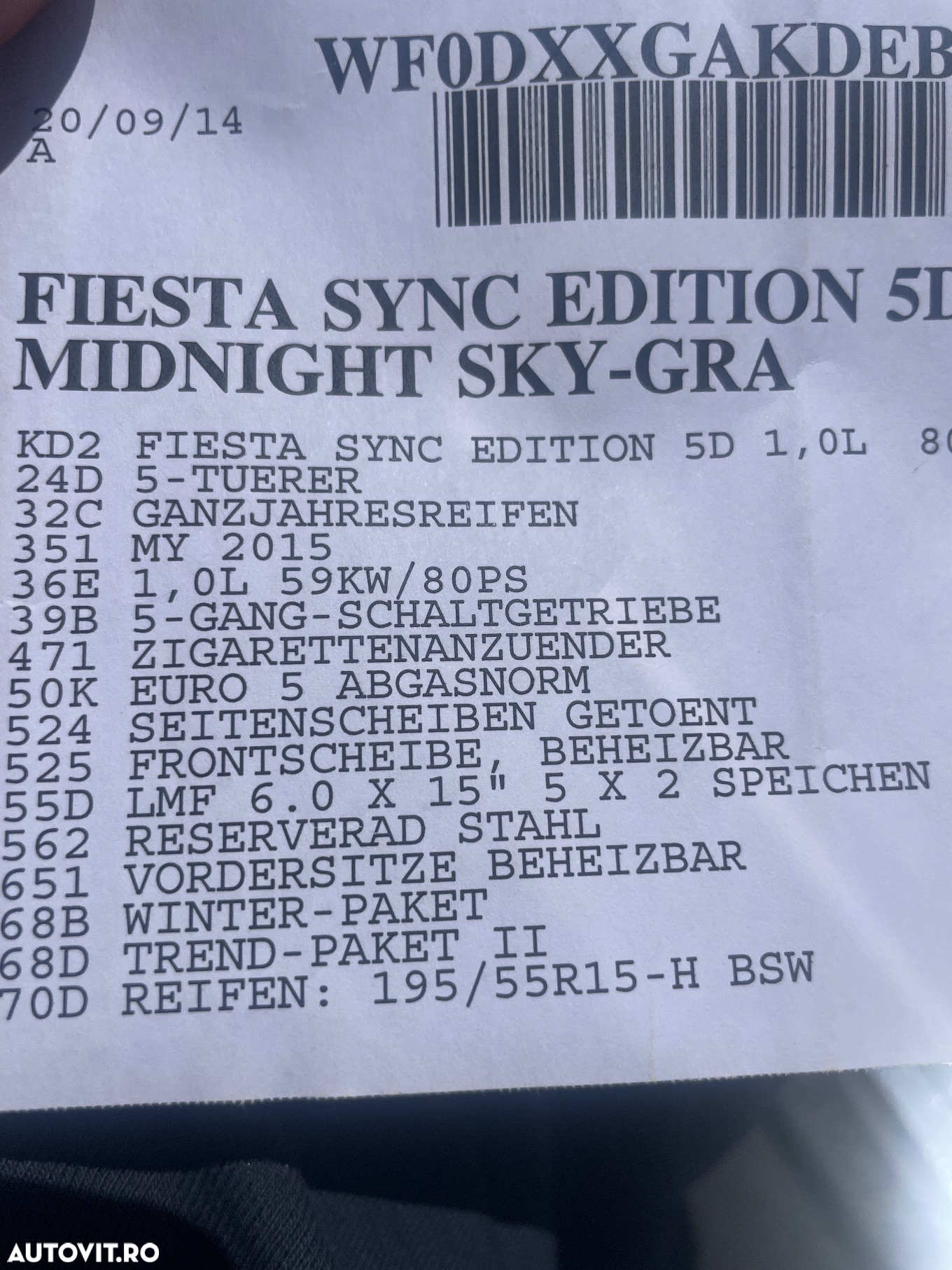 Ford Fiesta 1.0 SYNC Edition - 17
