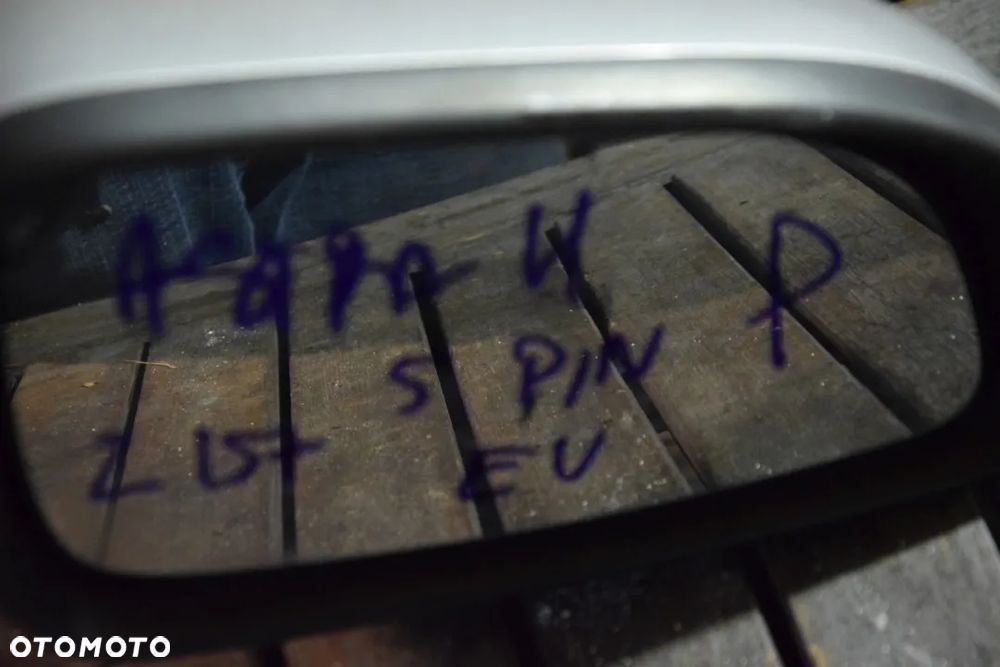 Opel Astra H Lusterko prawe 5 PIN srebrne Z157 EUROPA - 4