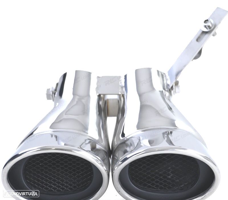 PONTEIRAS DE ESCAPE MERCEDES C W203 00-07 CROMADO - 2