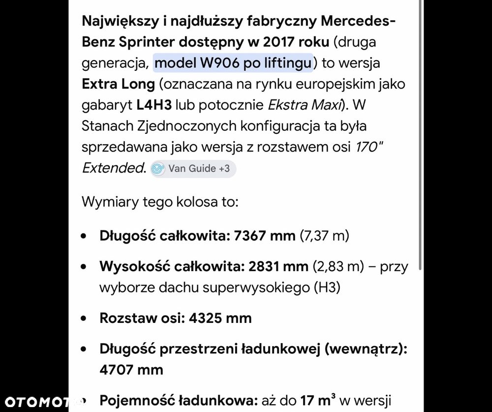 Mercedes-Benz Sprinter L4H3 Jumbo XXL - 2