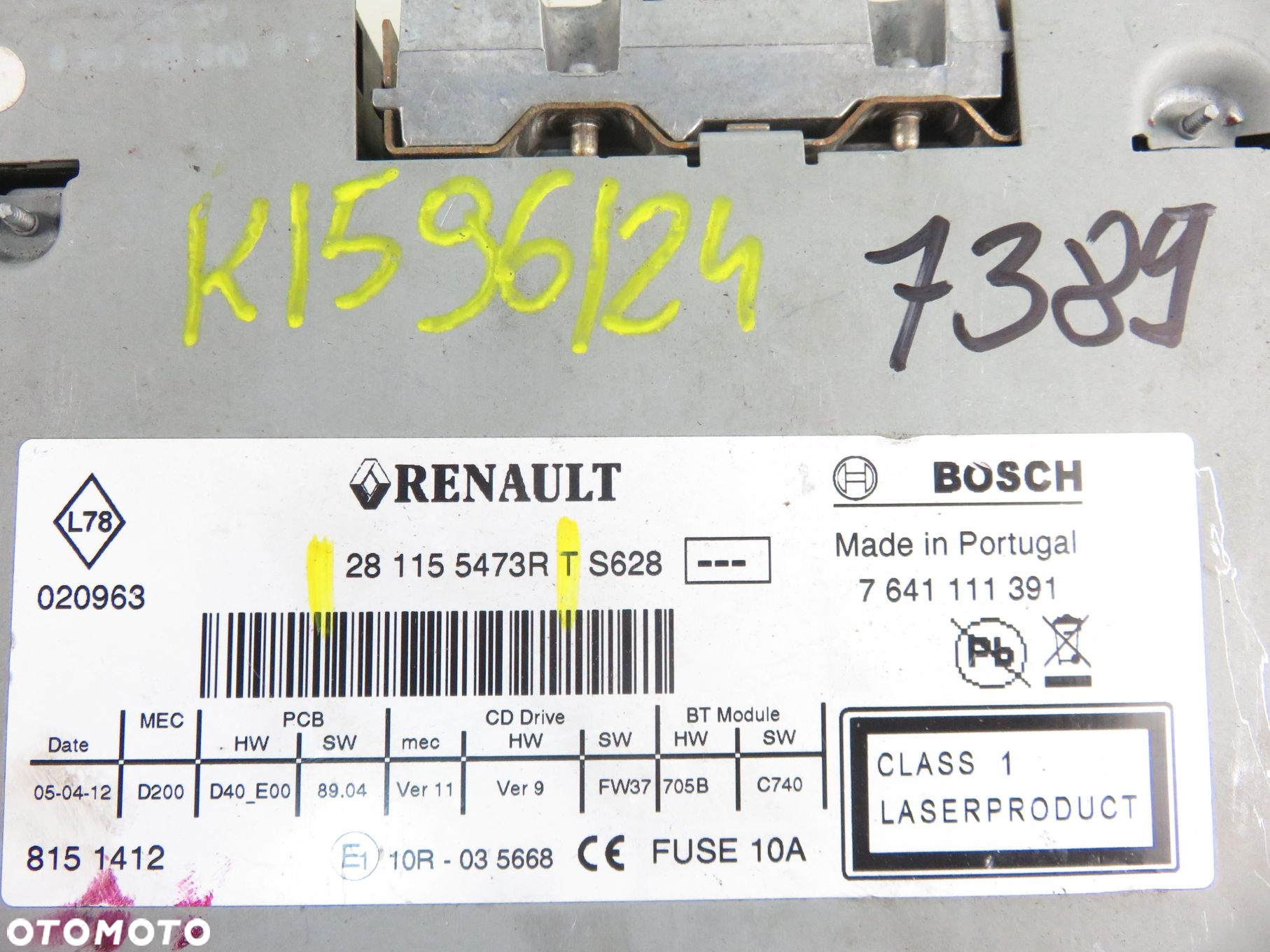 RADIO RENAULT CLIO III 281155473R - 11
