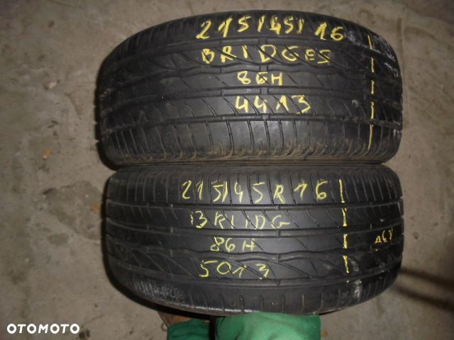 OPONY 215/45R16 BRIDGESTONE TURANZA ER300 7,3MM - 1