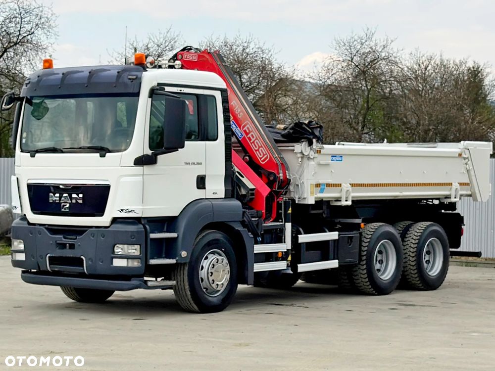 MAN TGS 26.360 * WYWROTKA 5,00 m * FASSI F135A.23 + PILOT * 6x4 * STAN BDB - 5
