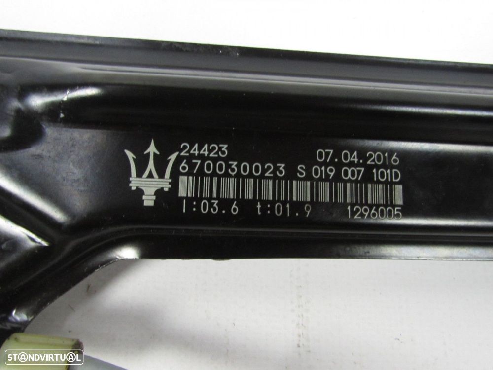 Elevador da Porta S/ Motor Esquerdo/Trás SEMI-NOVO/ ORIGINAL MASERATI GHIBLI III... - 3