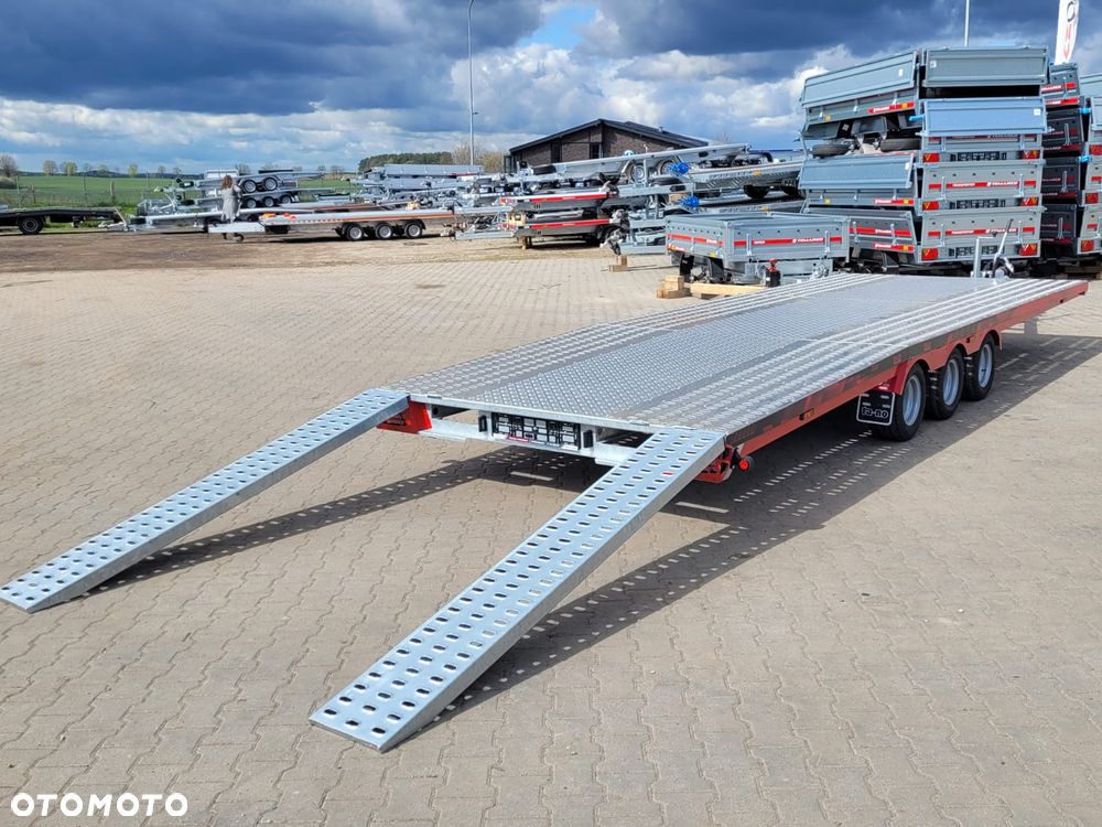 TA-NO DOSTAWA! Laweta Scorpio 600x210cm Przyczepa trzyosiowa z podłogą aluminiową! Koła 10” Kąt najazdu 12° Idealna do przewozu busa, samochodu! DMC 3500kg - 9