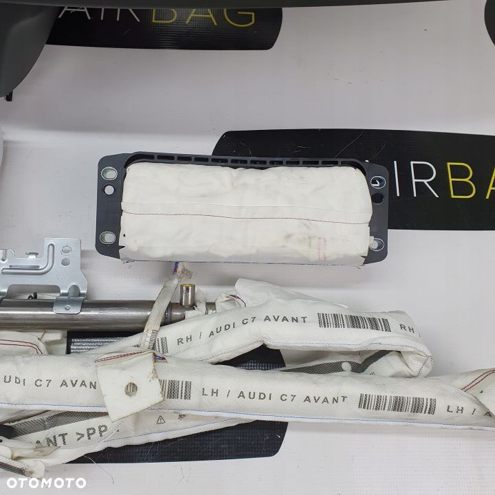 AUDI A6 4G HEAD UP DESKA ROZDZIELCZA KONSOLA KOKPIT PULPIT PODUSZKI AIRBAG AIR BAG PASY KURTYNY KIT SET - 8