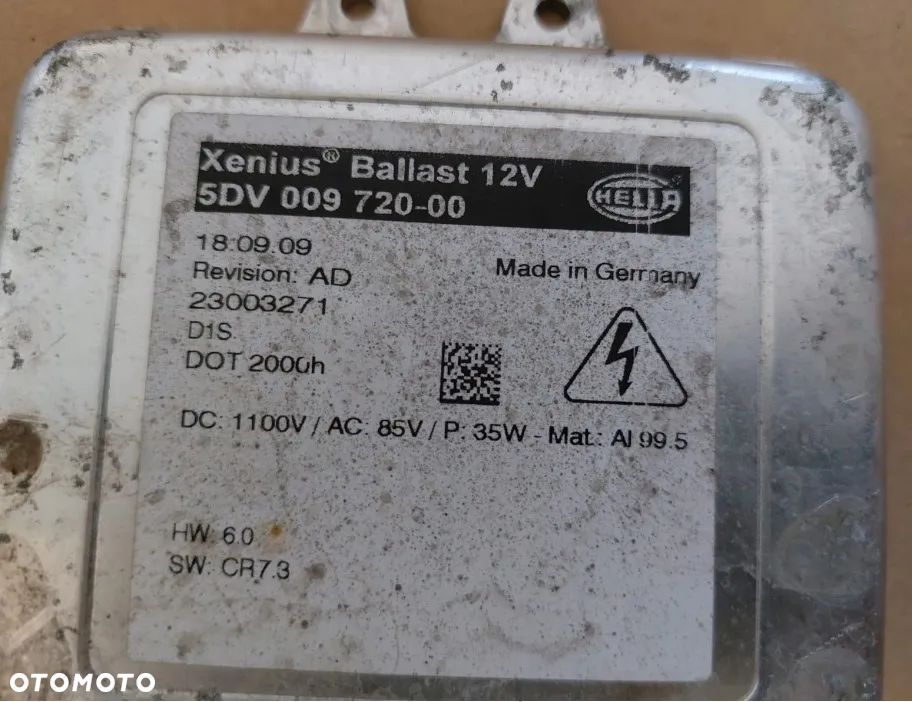 Przetwornica xenon Opel 5dv00972000 oryginał - 3