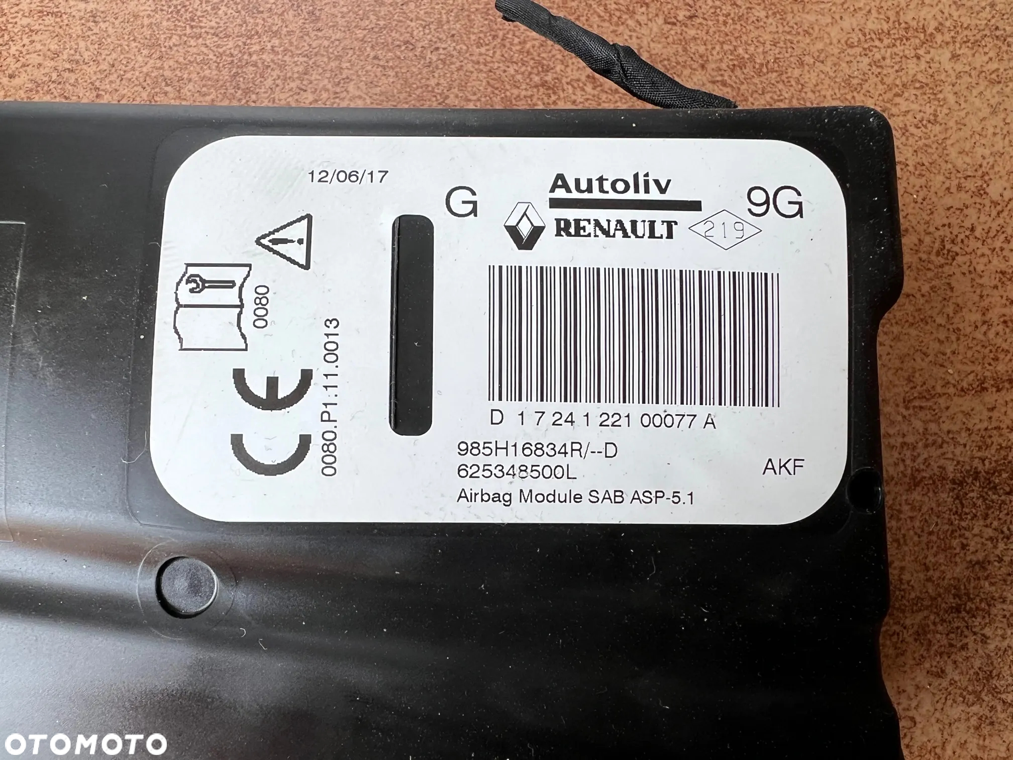 AIRBAG PODUSZKA POWIETRZNA LEWA RENAULT CLIO IV LIFT 985H17834R - 3