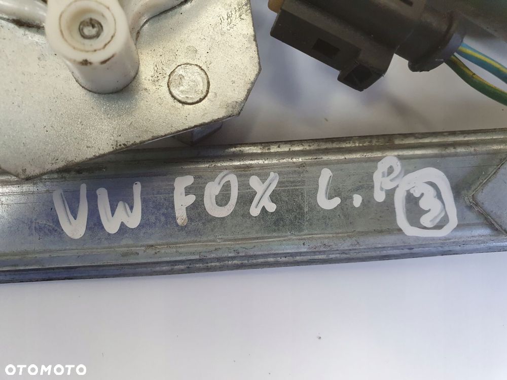 Vw Fox LEWY PRZEDNI PODNOŚNIK SZYBY Mechanizm przód 5Z3971121B - 2