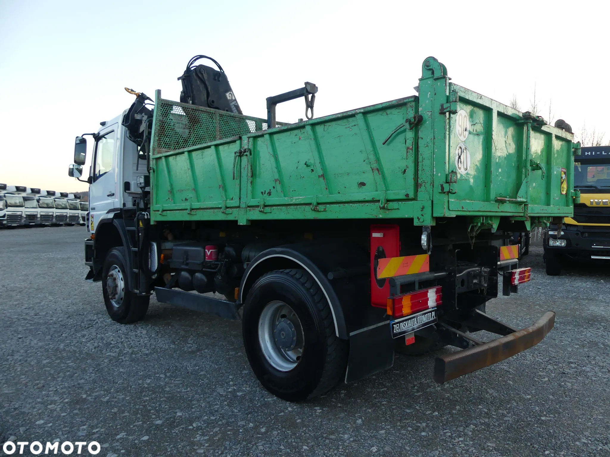 Mercedes-Benz AXOR 1828 4x4 / WYWROTKA + HDS HIAB 10.3 m / SKŁADANY W Z / - 9