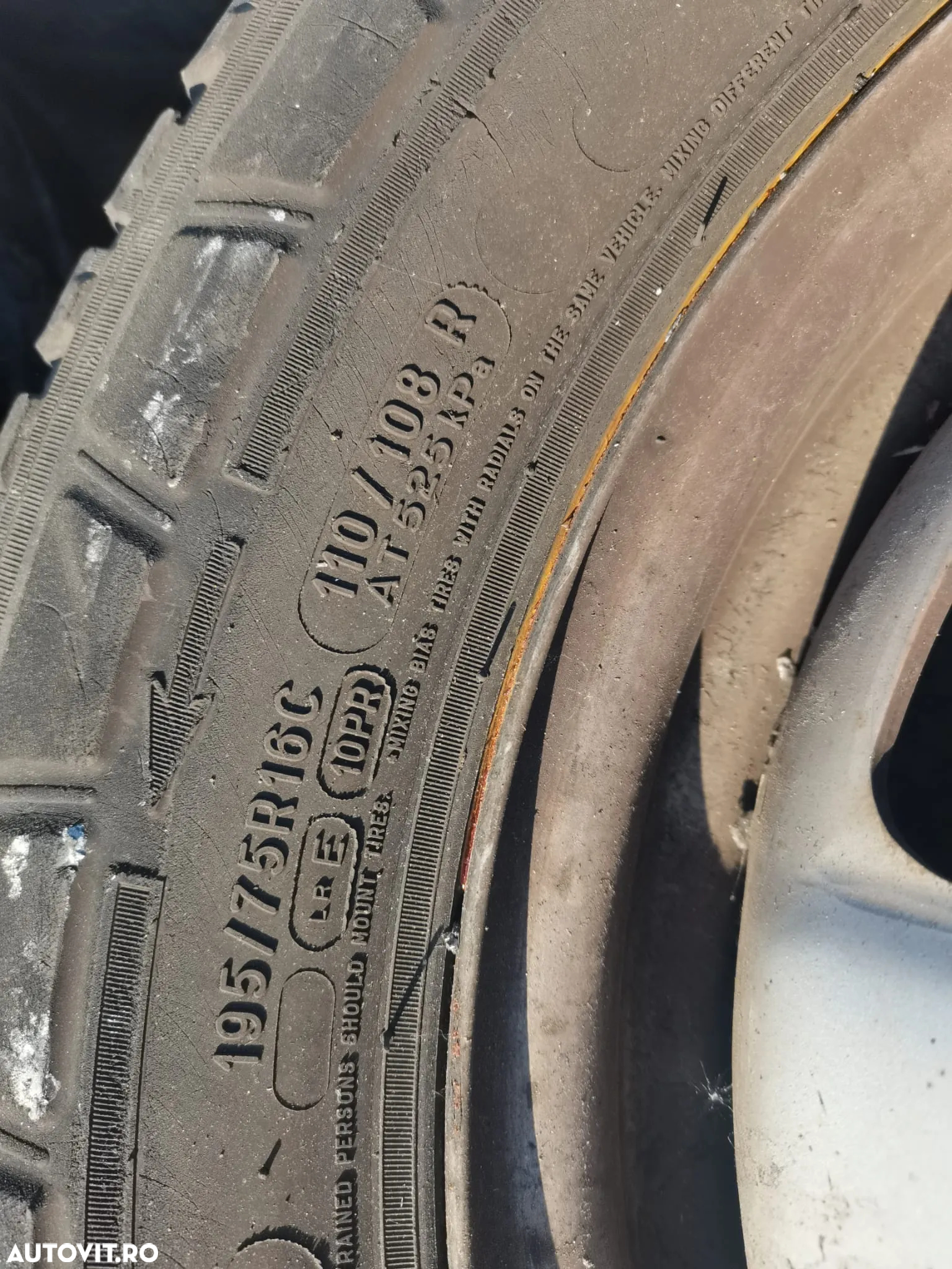 6 Jante echipate cu cauciuc IVECO DAILY 195/75R16C 110/108 R - 4