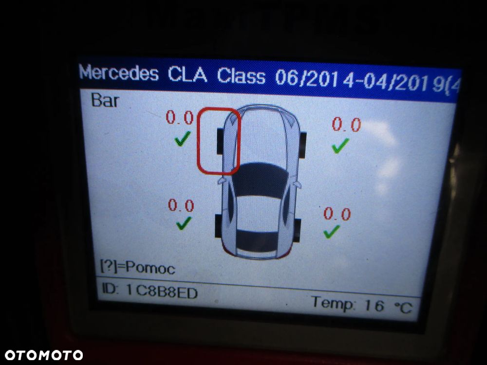 CZUJNIKI CIŚNIENIA POWIETRZA TPMS MERCEDES A B KLASA KLASSE CLA C117 - 8