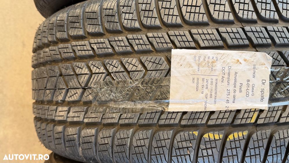 Vând jante originale Mercedes G-class pe 21” cu anvelope de iarnă - 18