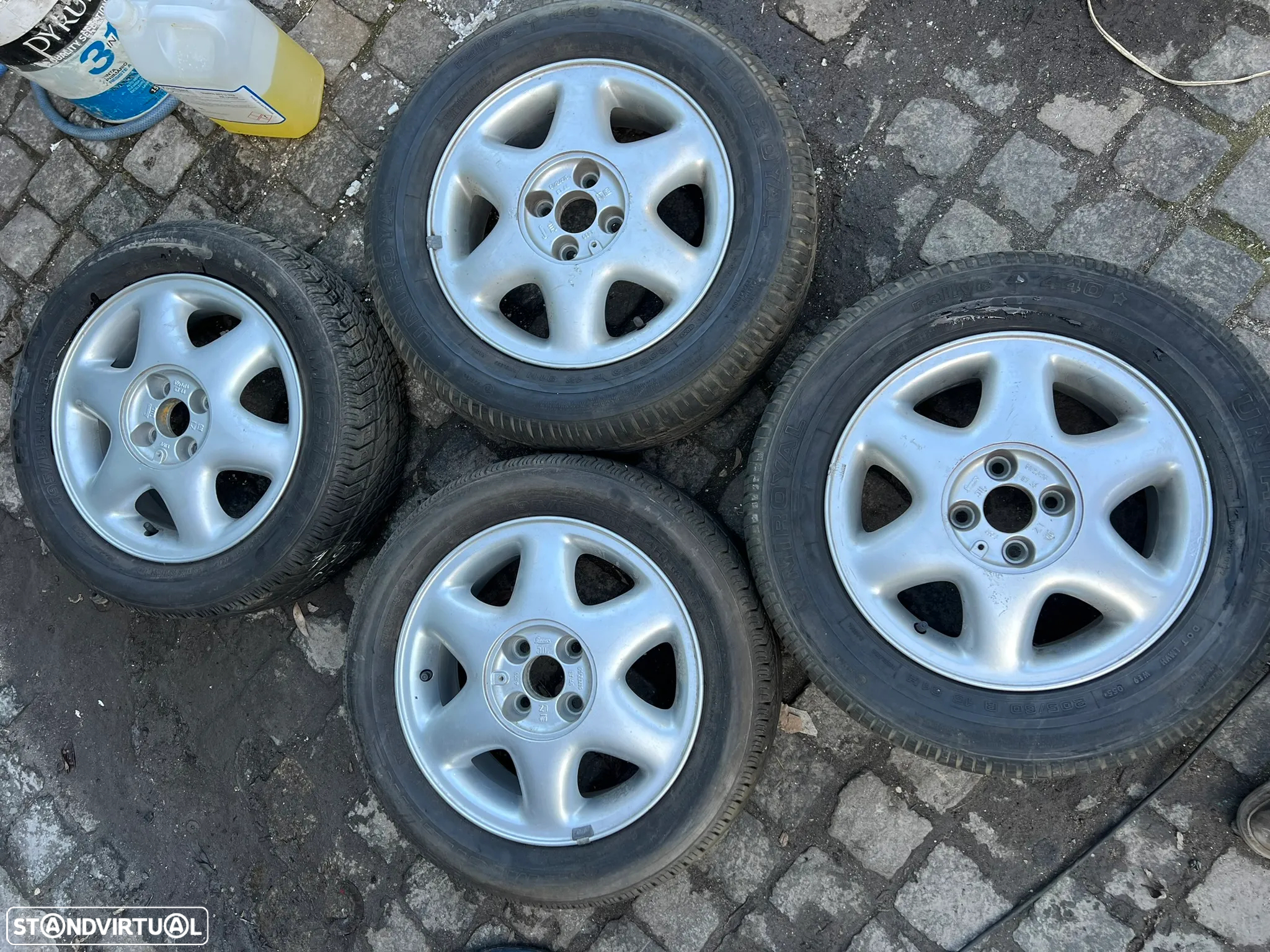 Jantes Opel+ Pneus novos Uniroyal 205/60 R15 - 2