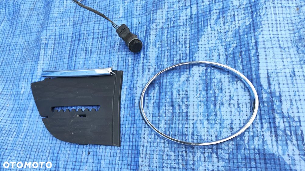 ATRAPA GRILL CZARNY BLACK POD KAMERĘ 4G8853037H 4G8853651G 4G8853651H ZAŚLEPKA CHROM ZDERZAKA LEWY PRZÓD AUDI A7 C7 4G8 LIFT S-LINE - 19