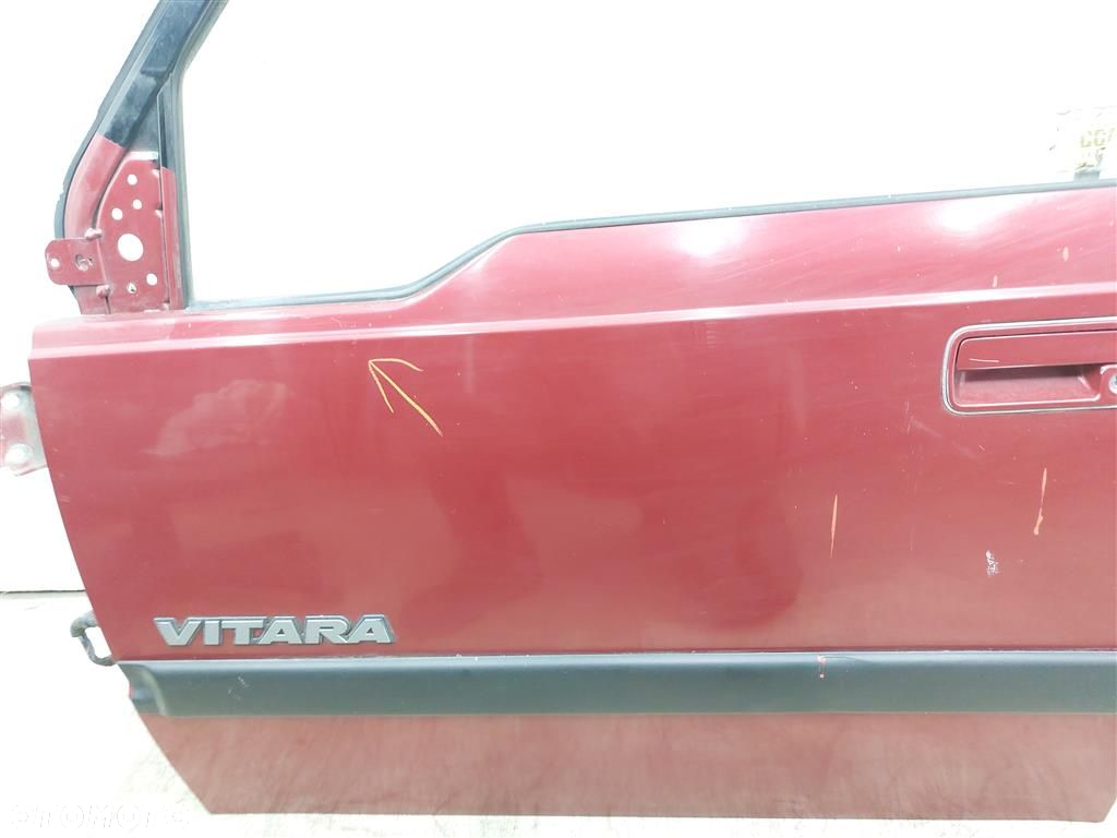 Drzwi przednie lewe przód Suzuki Vitara I 1988-1995 PRZED LIFT CZERWONY - 8