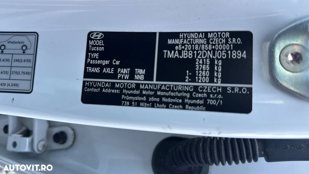 Hyundai Tucson PHEV 1.6 l 265 CP 4WD 6AT Luxury - 40