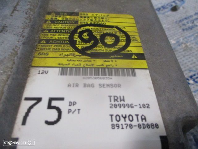 Kit Airbags 0589P1000639  209996102  891700D080  451300D101 TOYOTA YARIS 1 FASE 2 2003 1.0I 65CV 5P CINZENTO SEM TABLIER - 12