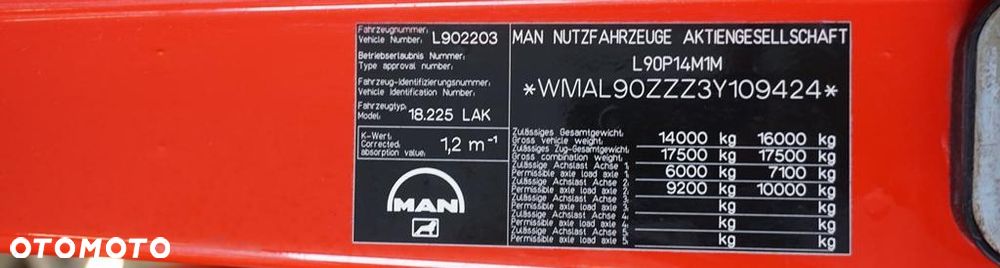 MAN / LE 220 / 4 X 4 / DOKA / DO ZABUDOWY / KAMPER - 11