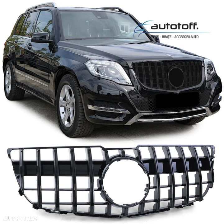 Grila Mercedes GLK X204 Facelift (12-15) Full Black GT - 7