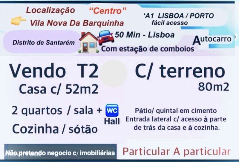 Casa  T2   + Terreno “ VN Barquinha - Grande imagem: 2/3