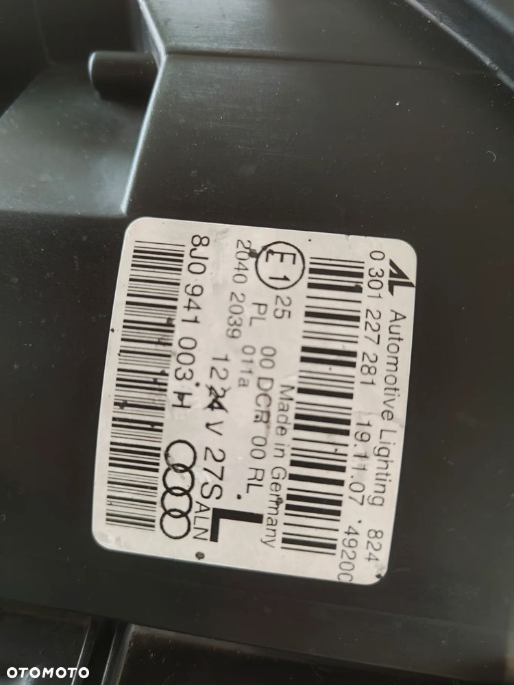 Audi TT 8J 2006-2013 BiXenon skretny lewy reflektor lampa Europa - 6