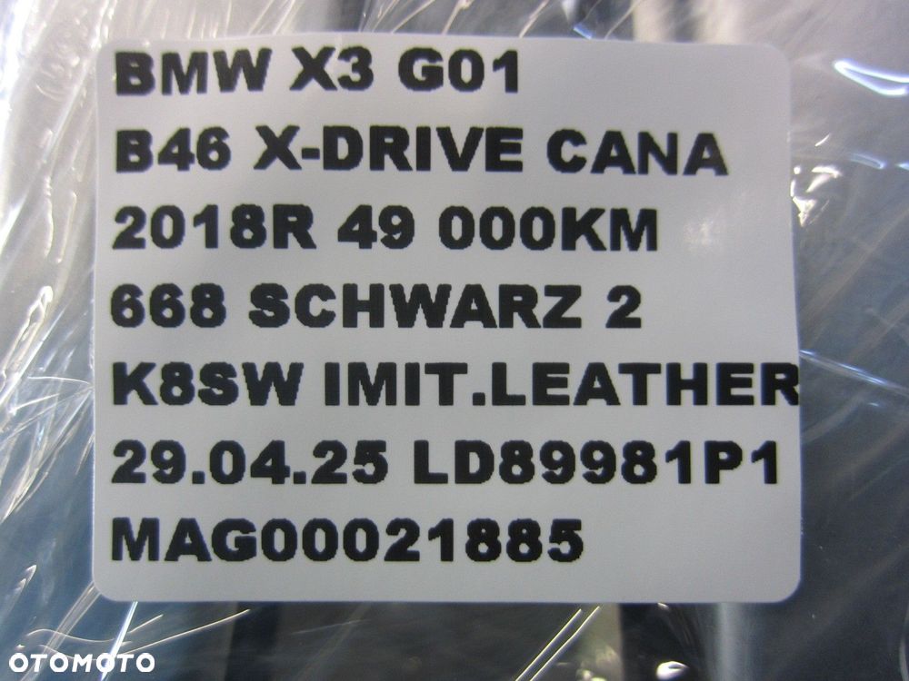 BMW X3 G01 51137414350 7414350 RELING DACHOWY PRAWY SATYNA PRAWA STRONA - 7